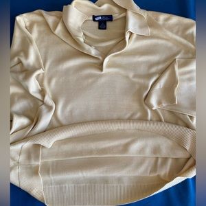 Gorgeous New Brooks Brother Off White Sweater | XX-Large | 70% Silk 30% Cotton